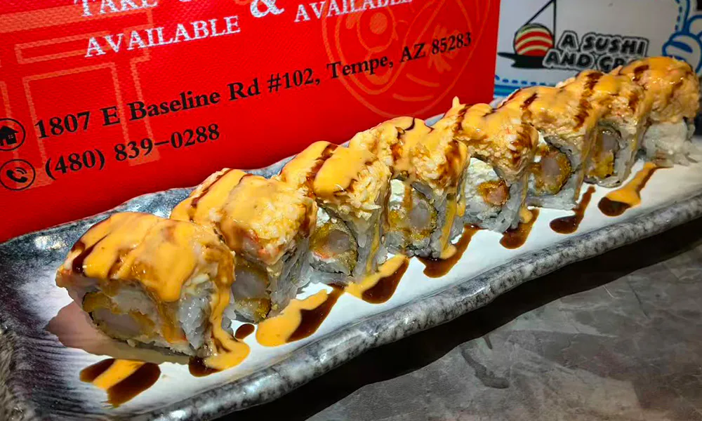 Arizona Roll at A Sushi and Grill, Japanese Restaurant in Tempe