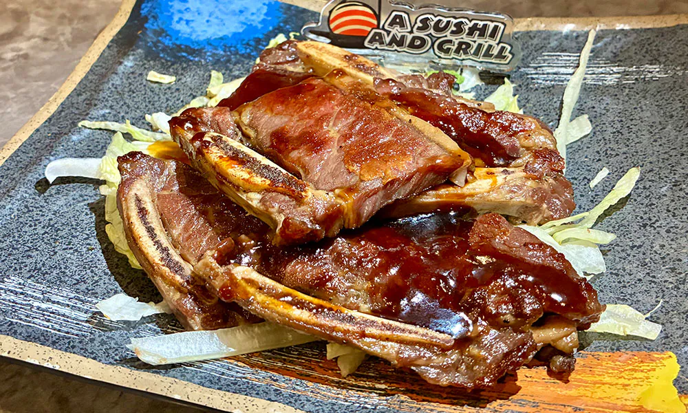 Grill beef Rib at A Sushi and Grill, Japanese Restaurant in Tempe