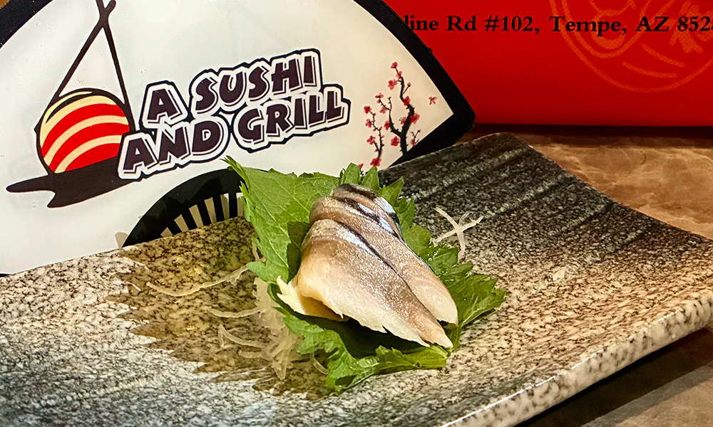 Mackerel Sashimi at A Sushi and Grill, Japanese Restaurant in Tempe