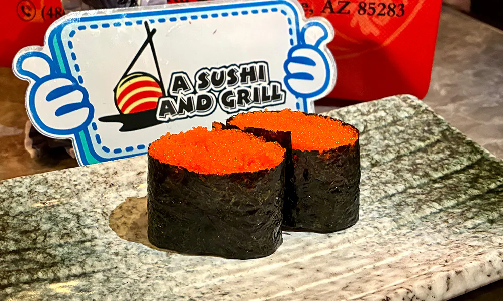 Masago Nigiri at A Sushi and Grill, Japanese Restaurant in Tempe