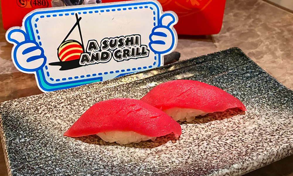 Tuna nigiri at A Sushi and Grill, Japanese Restaurant in Tempe